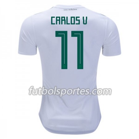 Camisetas México Carlos V 11 Segunda Equipacion Mundial 2018